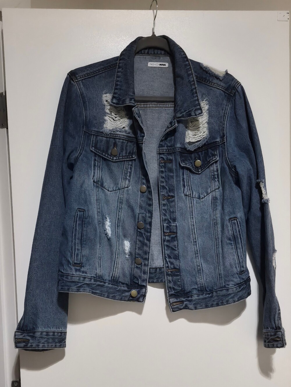 Women’s Distressed Blue Denim Jacket